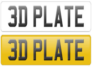 5fitting 3d number plates could land you a 1000 fine
