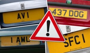 Could your registration plate get you in trouble? 3 Personalised number plate 1052516