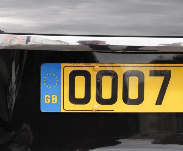 007 Plate Number